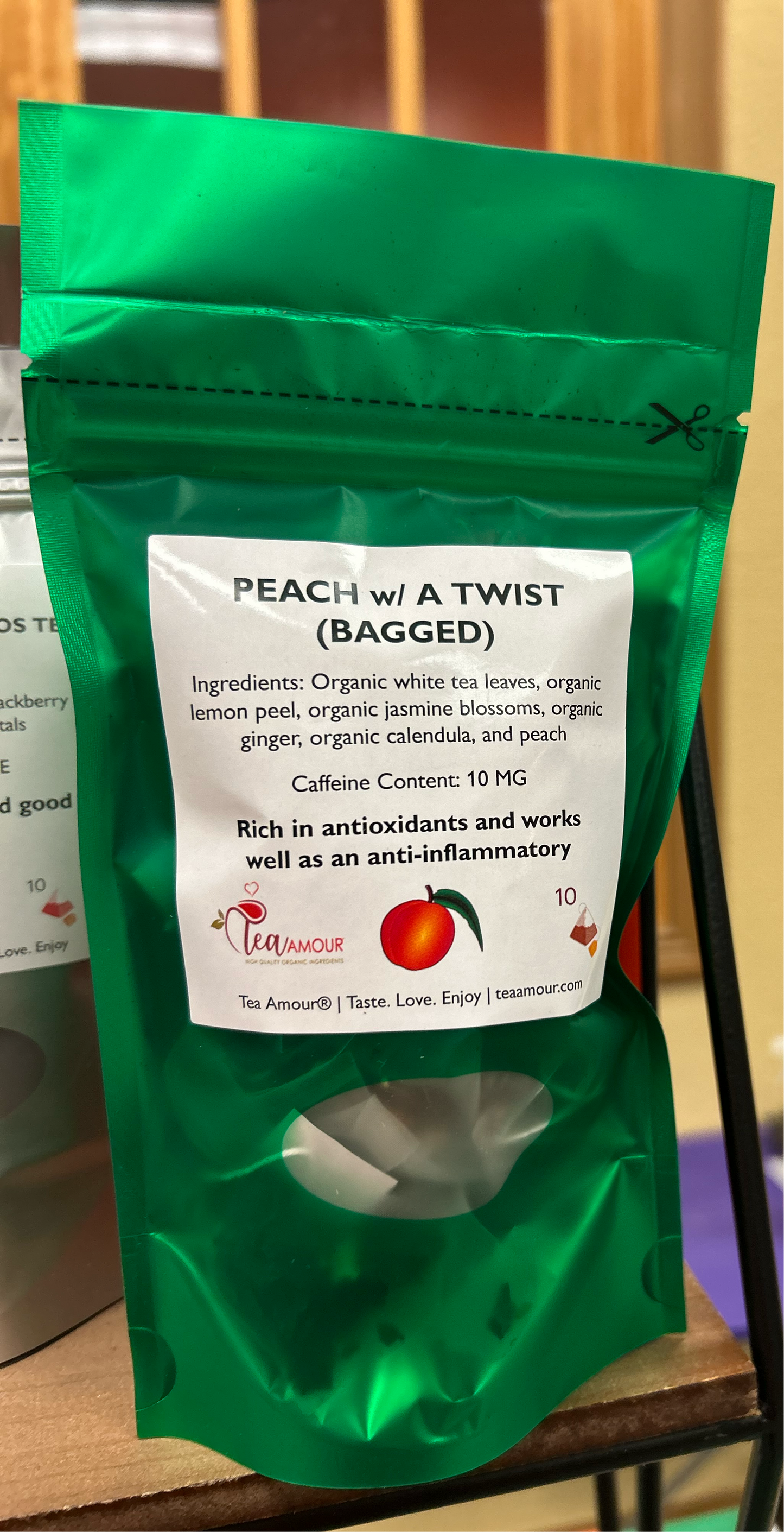 Peach with a Twist (Peach Ginger White Tea)
