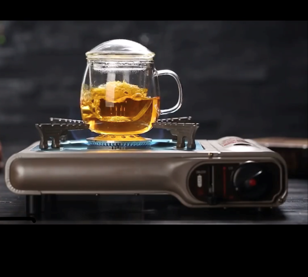 Glass Infuser Mug with Strainer and Lid - 100% Glass